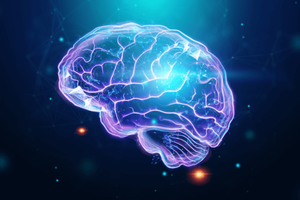 Cerebro flotante simulando la neuroinflamación